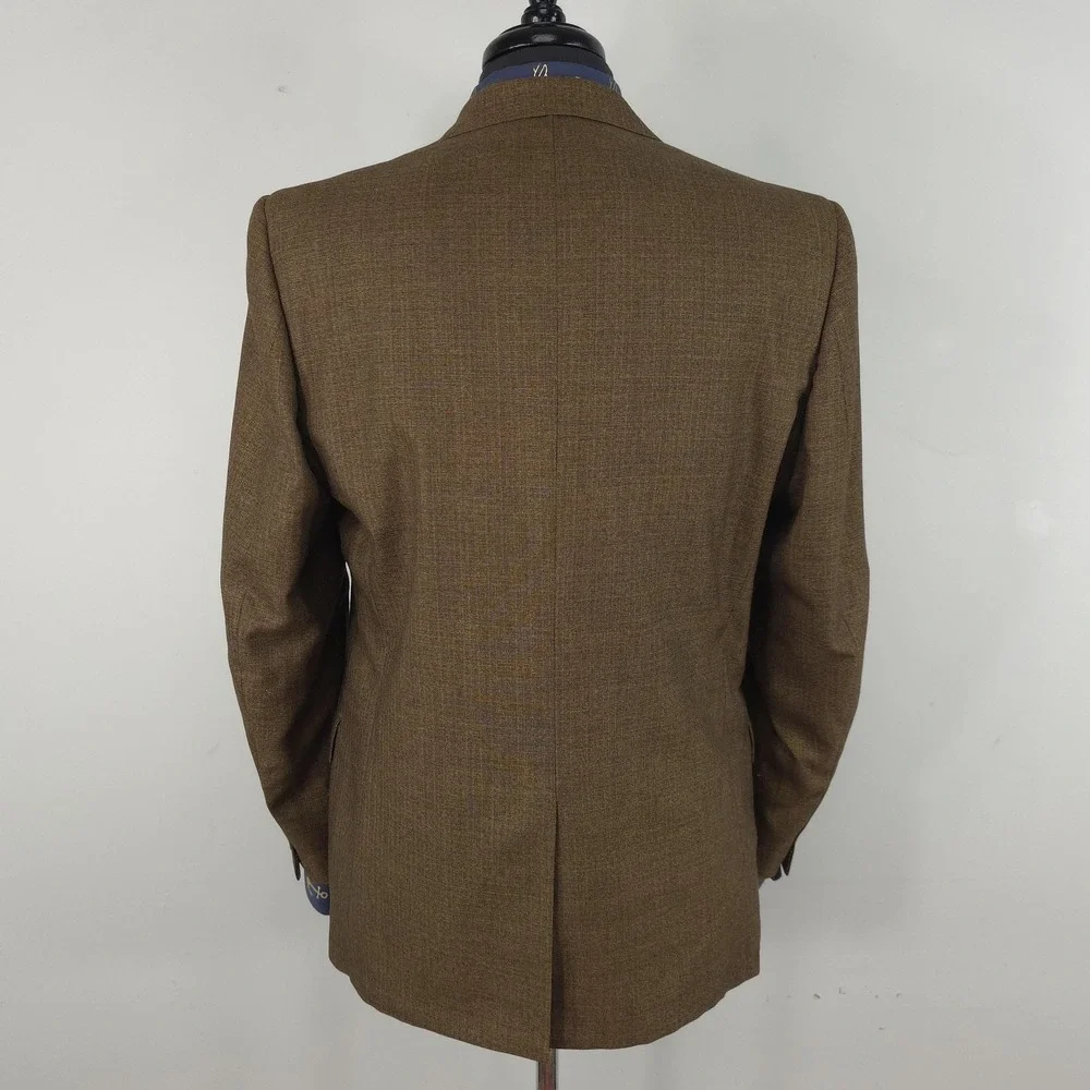 Vintage Towncraft Blazer Mens 42R Brown Check 3 Button Mod Ivy 60s Penneys‎